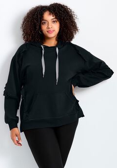 Frill Plain Hoodie