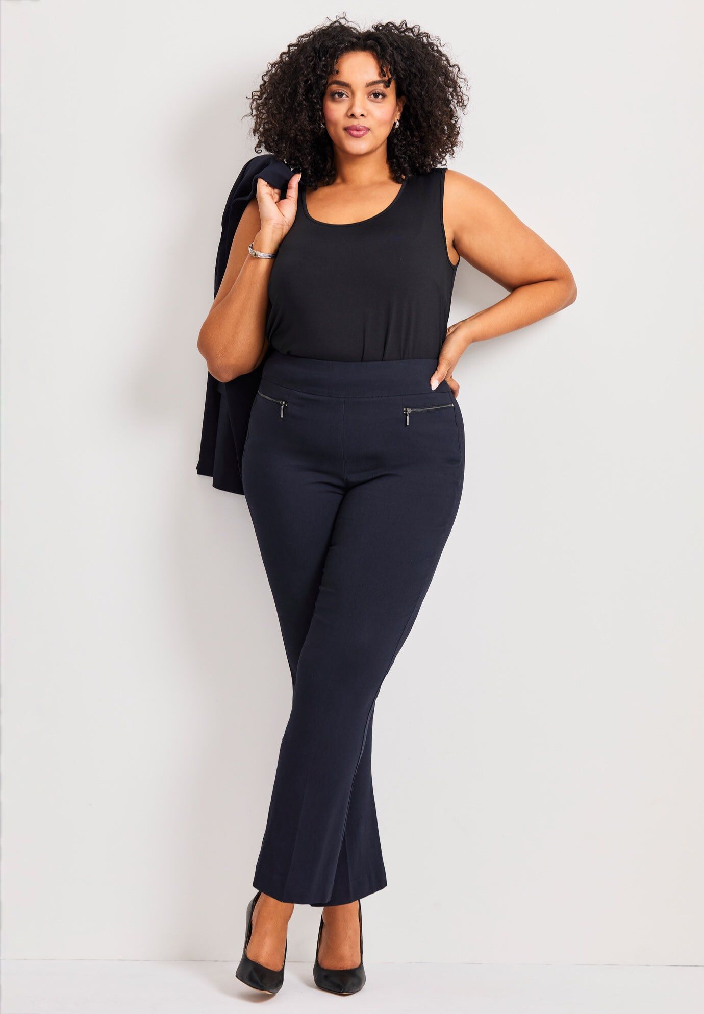 Super Stretch Zip Pant, NAVY, hi-res image number 0