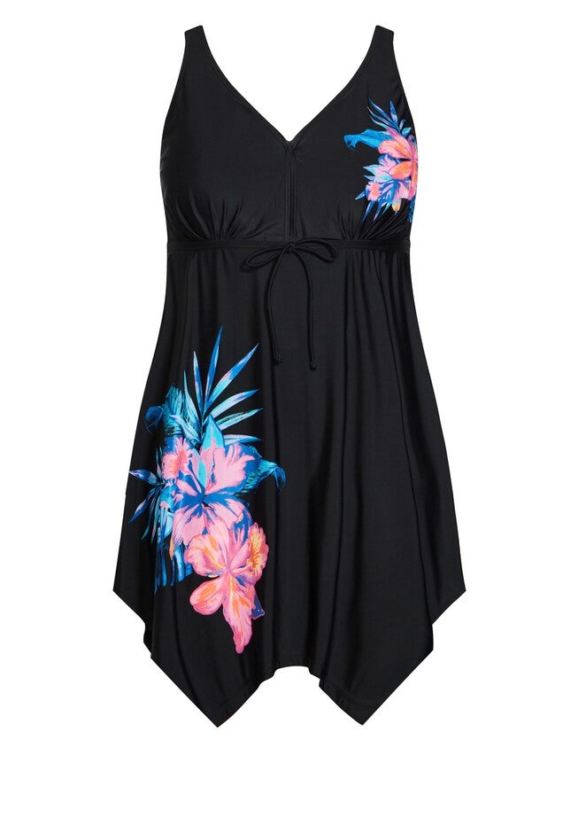 Sharkbite Print Swim Dress, BELIZE, alternate image number 2