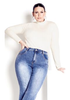 Organic Mock Neck Top