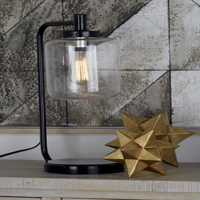 Black Metal Traditional Table Lamp, , alternate image number null