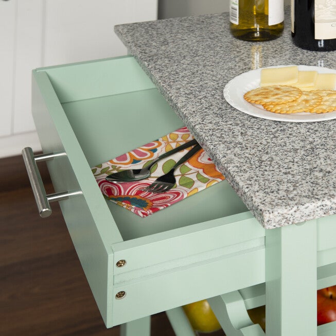 Kitchen Island Granite Top Green, , alternate image number null