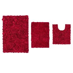 Bellflower 3-Pc. Bath Rug Set