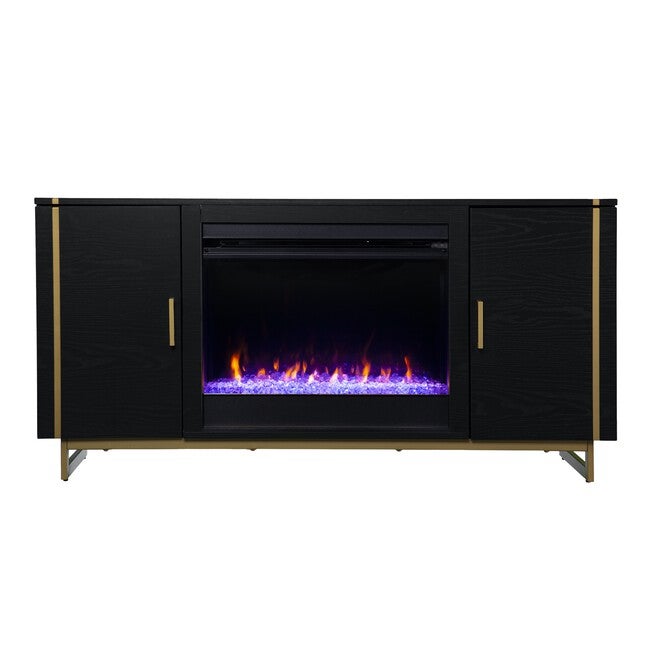 Biddenham Color Change Fireplace Console Storage, , on-hover image number 1