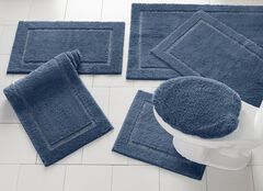Blue Contour Bath Rugs