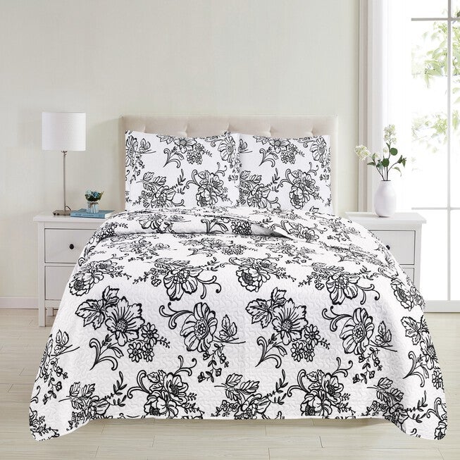 Priscilla Quilt Set, FLORAL, hi-res image number null