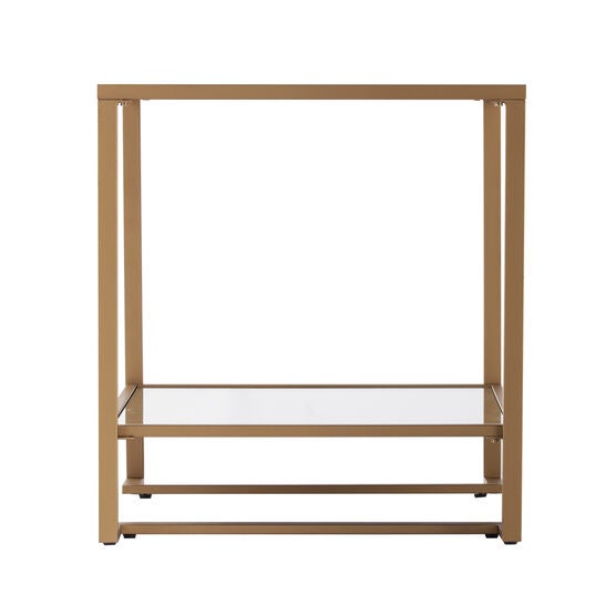 Horten Square Glass-Top End Table, , alternate image number null