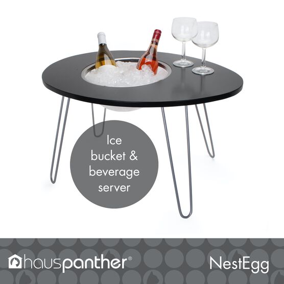 Hauspanther NestEgg - Raised Cat Bed & Side Table, , alternate image number null