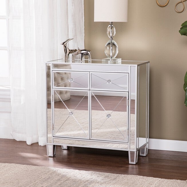 Mirage Mirrored Cabinet, SILVER, hi-res image number null