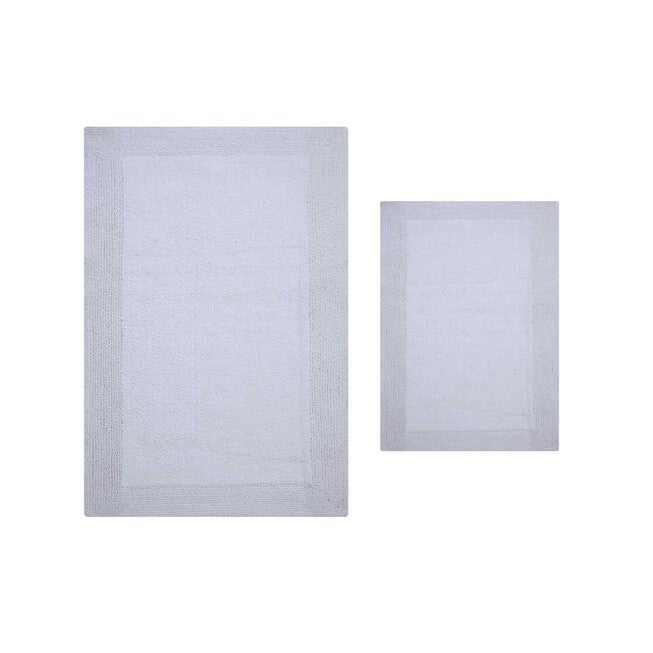 Luxury Hotel Style Bath Rug 2 Piece Set, BLUE, hi-res image number 0