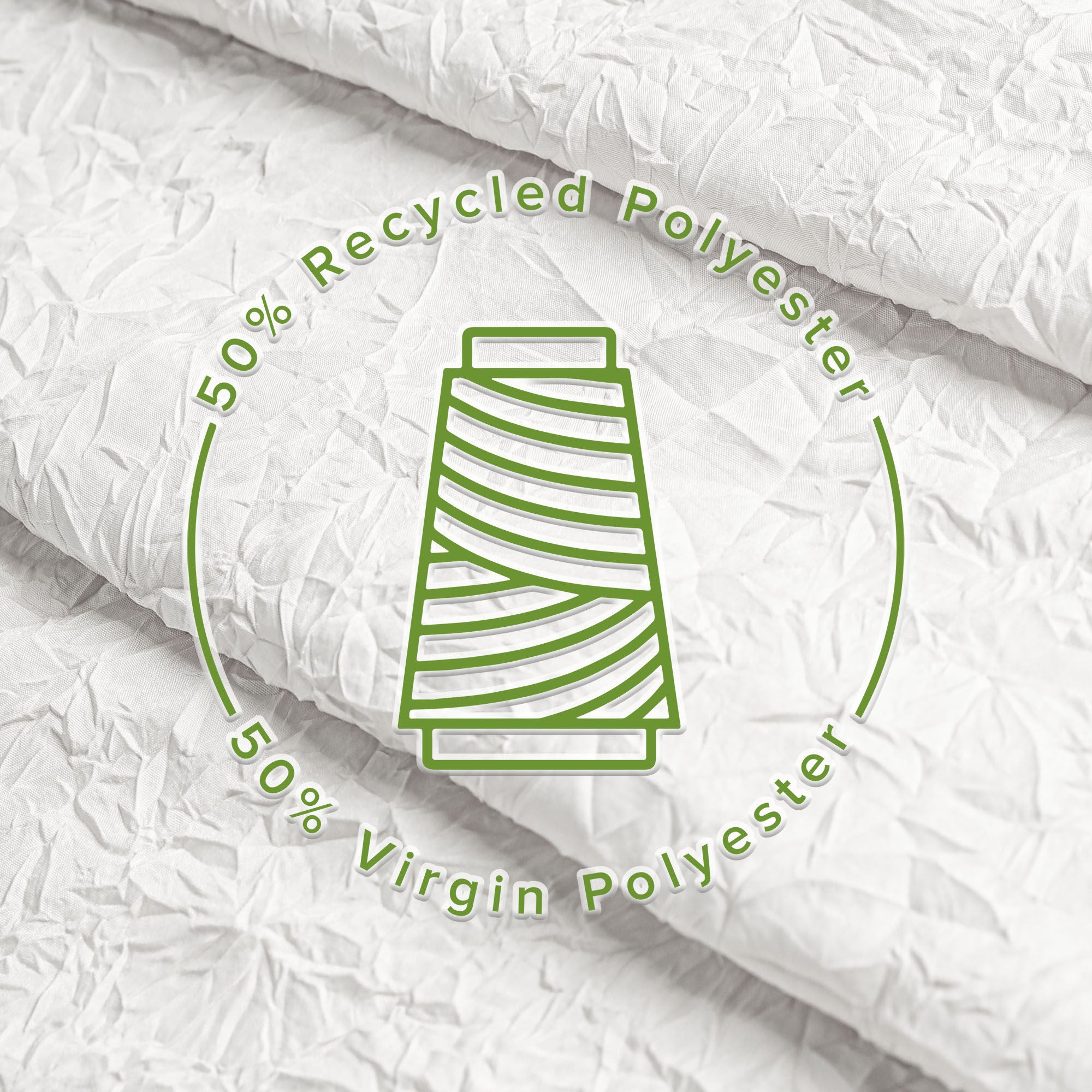 Crinkle Eco-friendly Water Repellent Solid Texture Shower Curtain, WHITE, alternate image number 1
