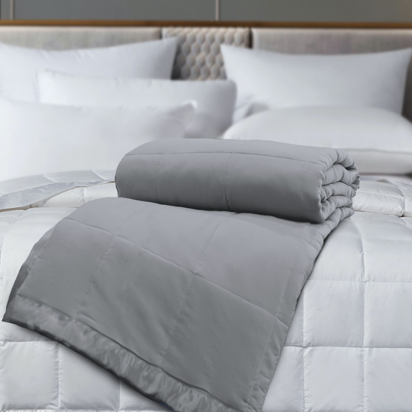 All Season Colored Microfiber Down Alternative Blanket, , alternate image number 14