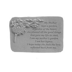 My Mother Kept A Garden Memorial Accent Stone
