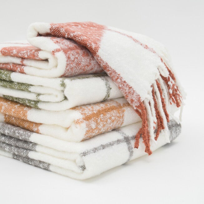 Plaid Mohair Throw, , alternate image number null