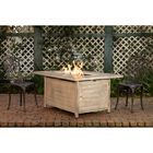 Sawyer Rectangular Aluminum LPG Fire Pit in Driftwood, , on-hover image number null
