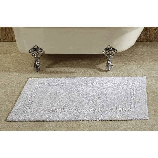 Lux Collections Mat Rug 24 inches X 40 inches Rectangle, WHITE, hi-res image number 0