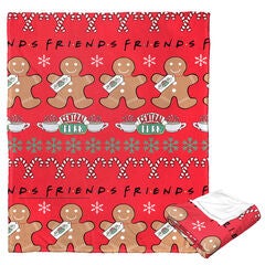 Wb Friends Gingerbread Pattern Silk Touch Throw Blanket