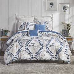 Caspian Collection 100% Microfiber Nautical 6 Piece Comforter Set