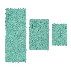 Bell Flower 3 Piece Bath Rug Collection