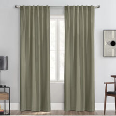 Seren Room Darkening Dual Header Curtain Panel
