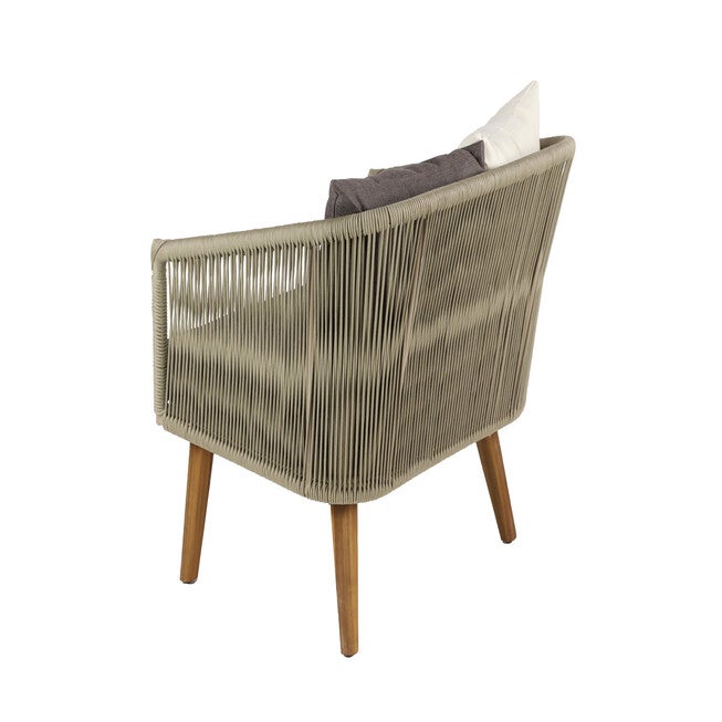Grey Metal Modern Outdoor Chair, , alternate image number null
