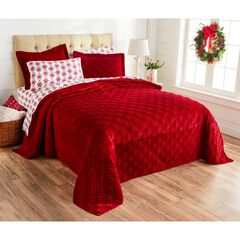 Velvet Diamond Quilted Bedspread