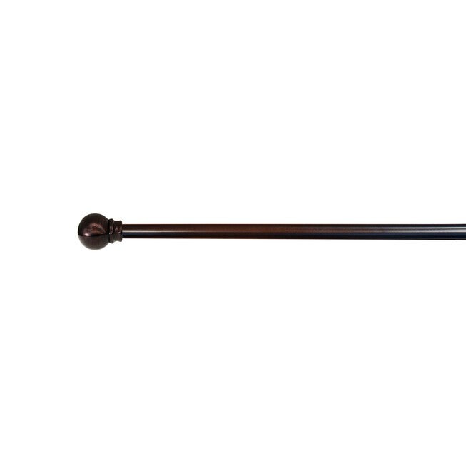 48 inches-86 inches Rod set with Ball Finial, EXPRESSO, hi-res image number null