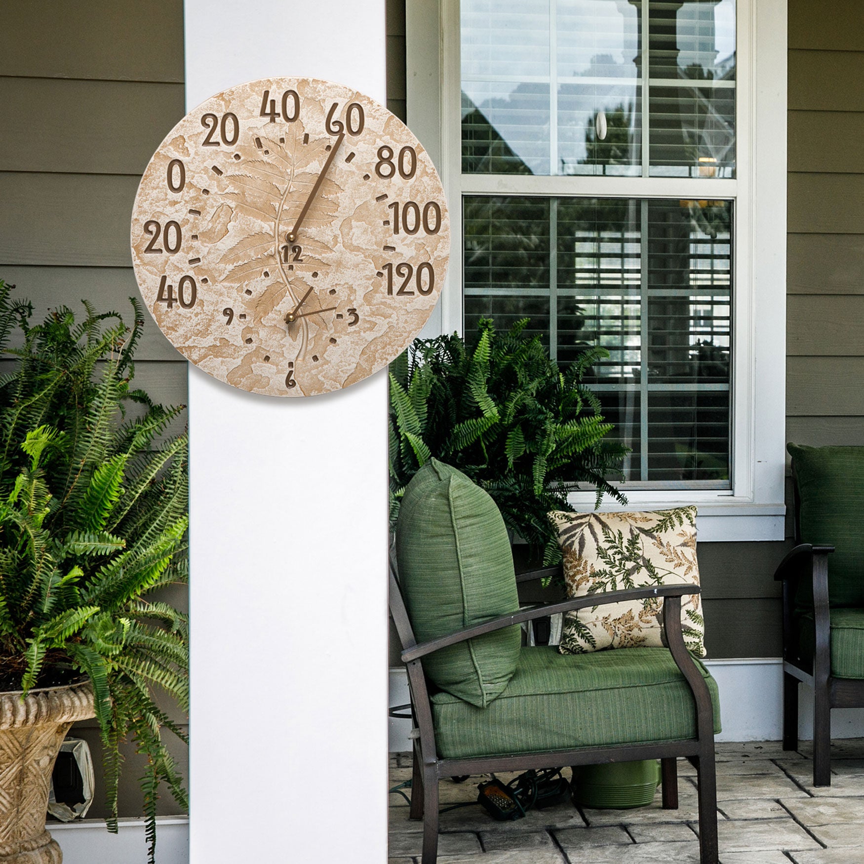 Fossil Sumac Thermometer Clock, , alternate image number 3