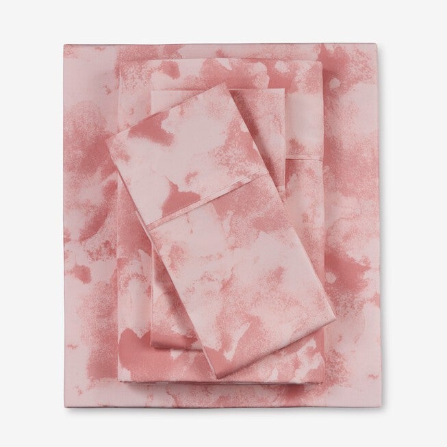 Microfiber Printed Bed Tite™ Sheet Set, MAUVE WATERCOLOR, hi-res image number null
