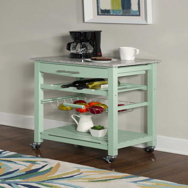 Kitchen Island Granite Top Green, , alternate image number null