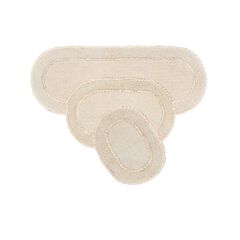 Double Ruffle 3 Piece Set Bath Rug Collection