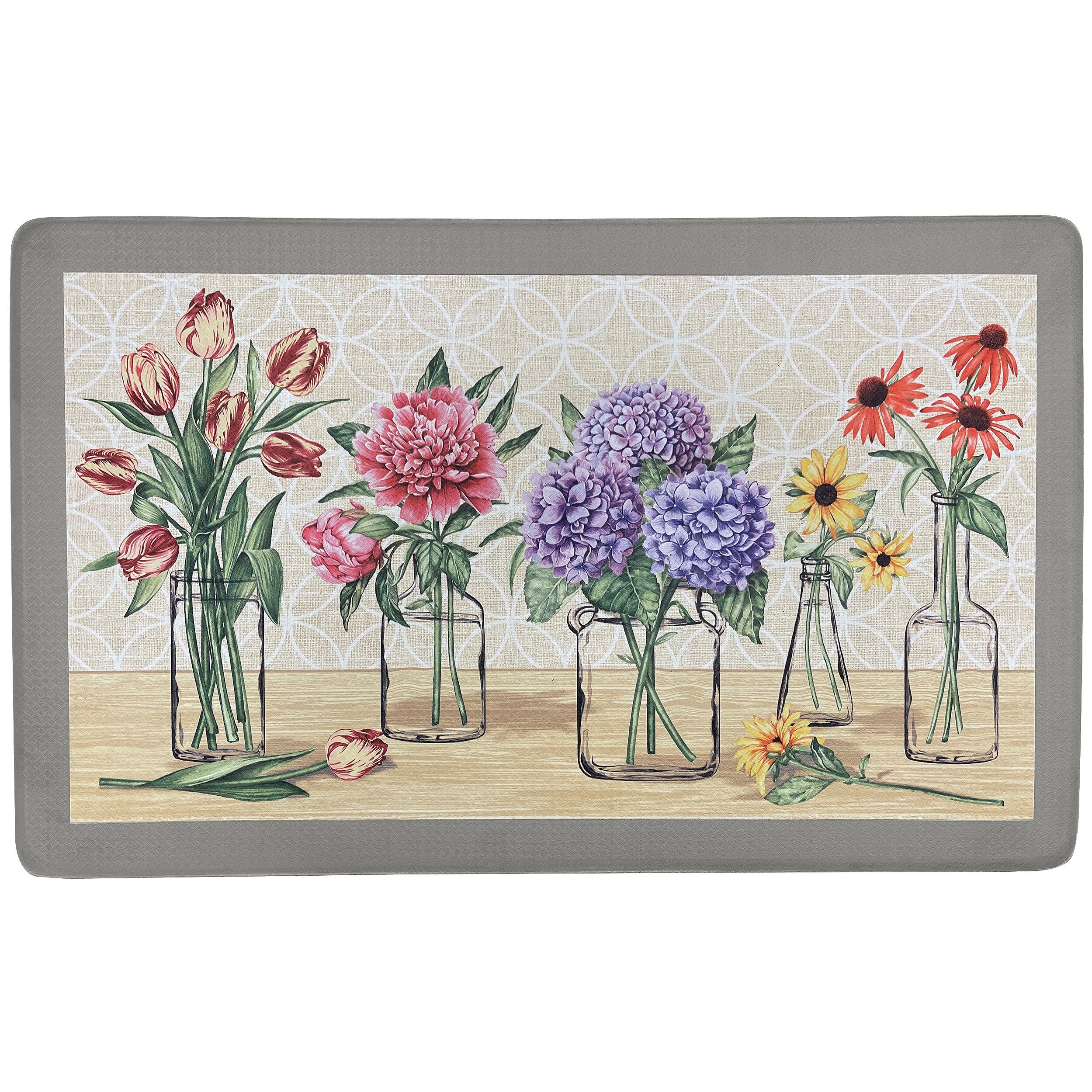 Garden Blooms 18x30 Anti Fatigue Mat, MULTI, hi-res image number 0