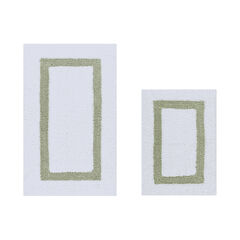 Hotel Collection 100% Cotton 2 Piece (17" X 24" | 21" X 34") Bath Rug Set