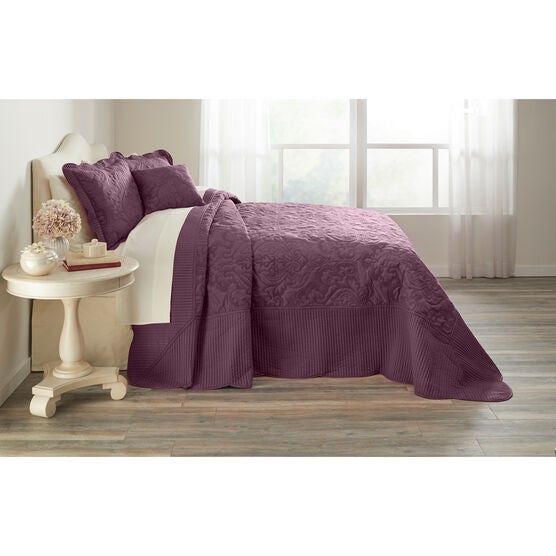 Amelia Bedspread, EGGPLANT, hi-res image number null