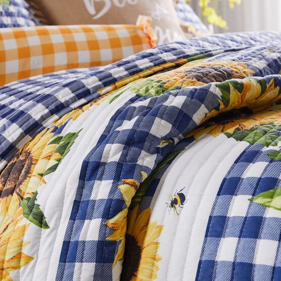 Sunflower Gold Quilt Set, , on-hover image number null