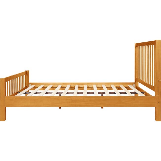 Hampton Wooden Platform Bed in Oak, Queen, OAK, alternate image number 5