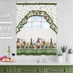 Napa - Printed Tier and Swag Window Curtain Set