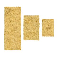 Bell Flower 3 Piece Bath Rug Collection