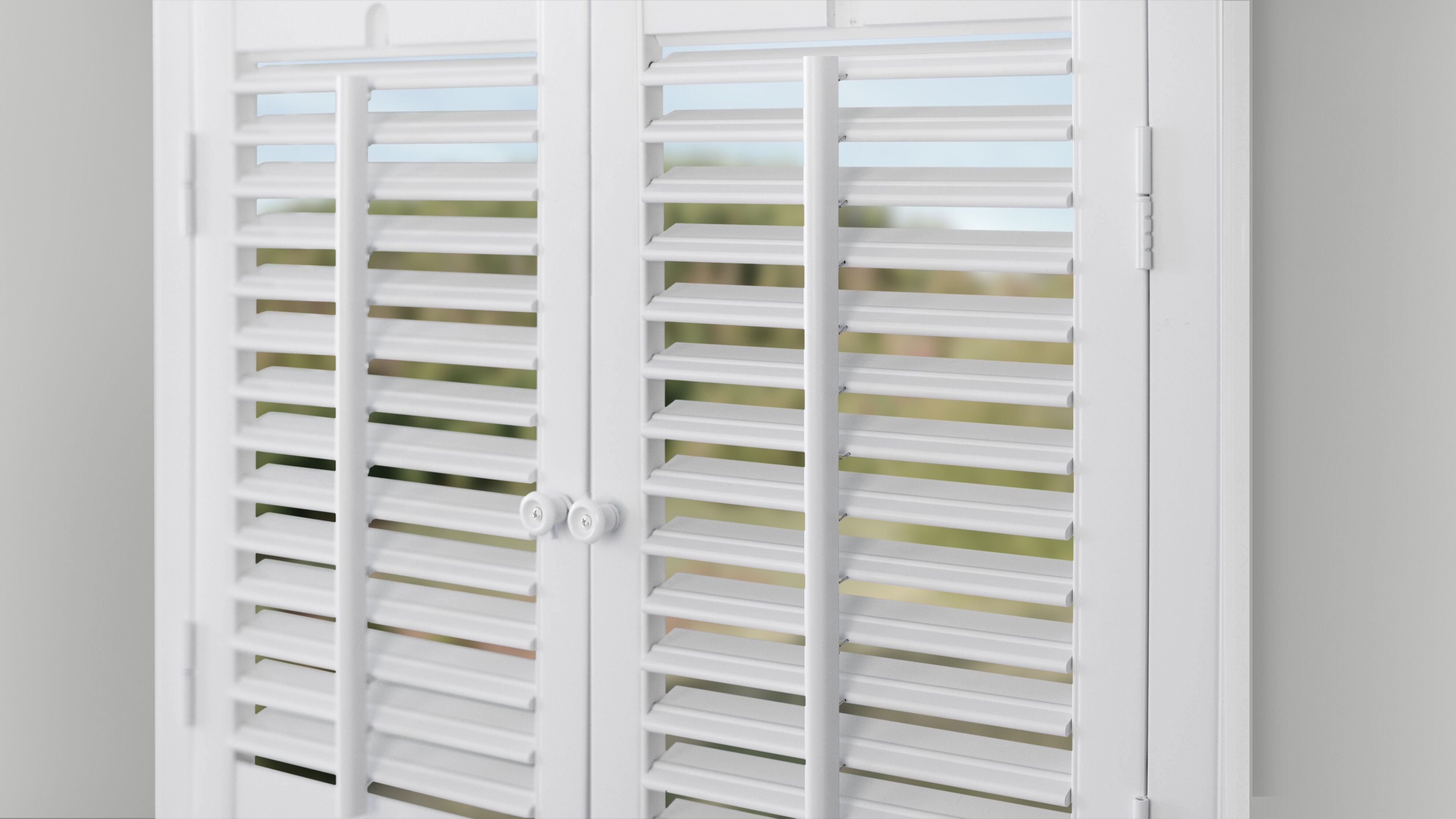 Classic Interior Faux Wood Shutters White, WHITE, alternate image number 5