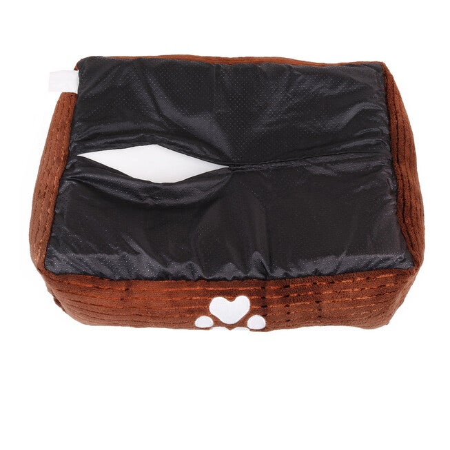 Orthopedic rectangle bolster Pet Bed,Dog Bed, super soft plush, Medium 25x21 inches COFFEE, , alternate image number null