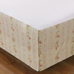 Antique Rose Vintage Floral Bedskirt