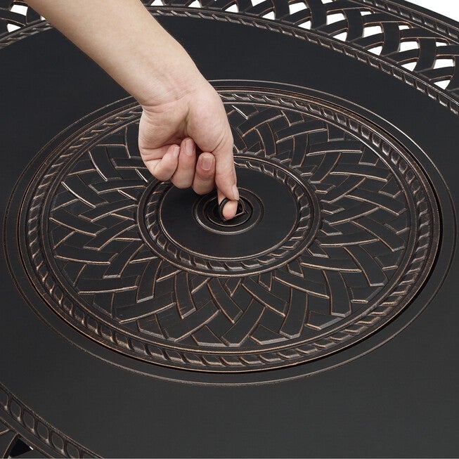 James Aluminum Oval LPG/NG Fire Pit, , alternate image number null