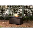 Weyland Rectangular Aluminum LPG Fire Pit, , on-hover image number null
