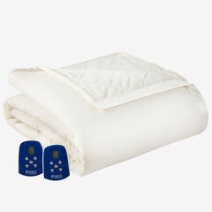 Micro Flannel® Reverse to Ultra Velvet® Electric Blanket