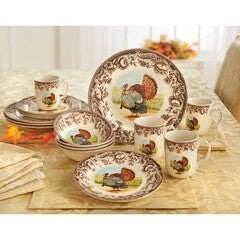 16-Piece Haydon Turkey Dinnerware