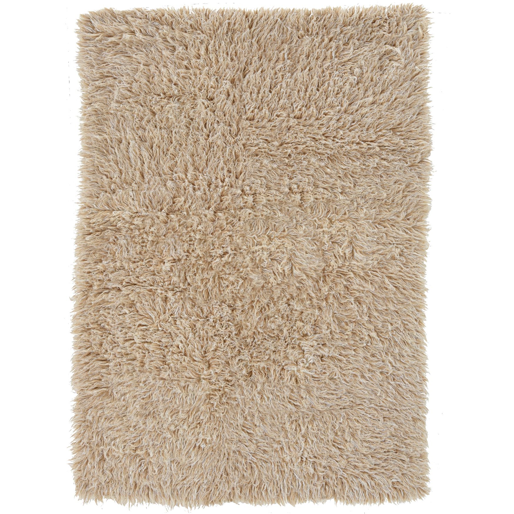 Flokati Tan Rug, TAN, hi-res image number 0
