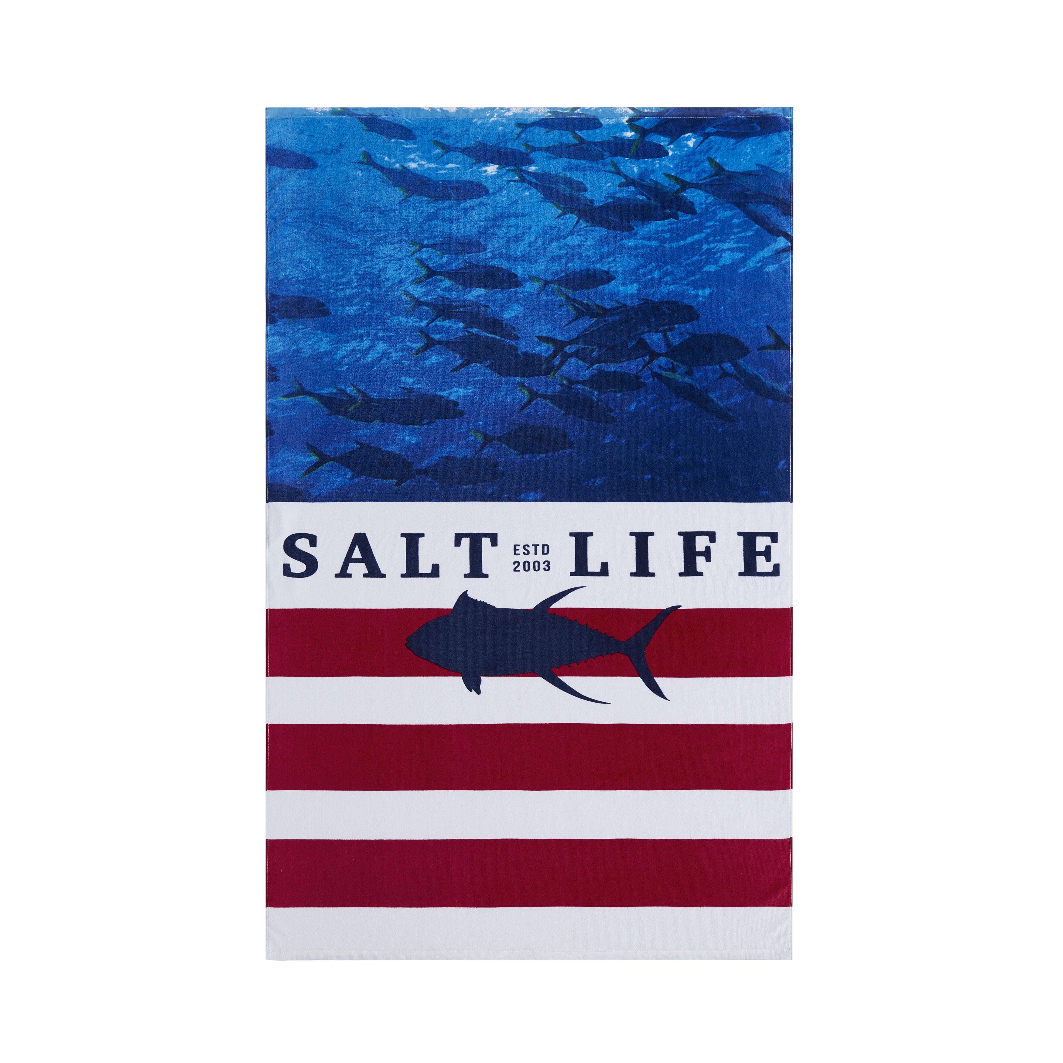 Respect Beach Towel, NAVY, hi-res image number 0
