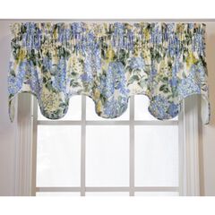 Hydrangea Lined Scallop Valance