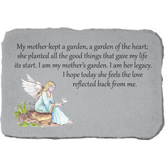 My Mother Kept A Garden Angel Garden Memorial Stone