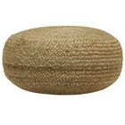 Round Woven Pouf , , on-hover image number 1